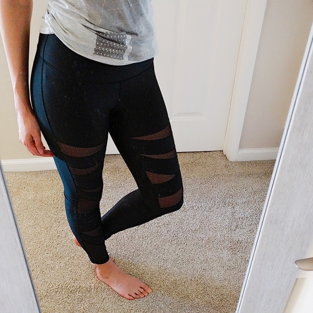 LULULEMON High Times Pant Dot Tech Mesh Shine  4